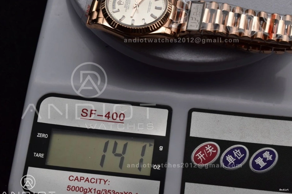 vr3255 904L Edition Silver Steel Weight) Best Bracelet (Gain Dial 36 with on RG President QF DayDate Diamond Stick V5 0219